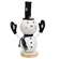 Glittered Roly Poly Top Hat Snowman on Base #37866