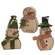 Chunky Wooden Snowman Sitter, 3 Asstd.