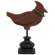 Distressed Wooden Cardinal on Pedestal #37868