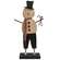 Tall Wooden Top Hat Snowman on Base with Candy Canes #37870