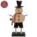 Chunky Wooden Top Hat Snowman on Base with Jingle Bell #37871