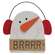 38177 Brrrr Wooden Snowman With Earmuffs Sitter