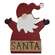 38178 Wooden Burlap Belt Santa Sitter;