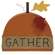 38179 Gather Wooden Pumpkin & Leaves Sitter