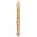 Burnt Ivory Taper Candle - 9" #84005