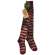 Primitive Red Striped Stocking Ornament #CS38653