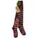 Primitive Red Striped Stocking Ornament