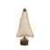 Fringed Stuffed Ivory Canvas Christmas Tree on Base, 9.5" #CS38977