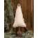 Fringed Stuffed Ivory Canvas Christmas Tree on Base, 14.5" #CS38980