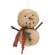 Sherpa Snowbaby Hanger with Ticking Scarf CS38984
