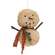 Sherpa Snowbaby Hanger with Ticking Scarf CS38984