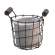 Classic Cement Planter w/ Rustic Wire Basket 5.5" - # QX18136