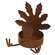 Fall Turkey Rusty Tealight Holder #18065