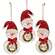 Hello Snowman with Wreath Ornament, 3 Asstd.
