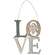 Silent Night Plaid Love Ornament