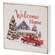 Welcome Home Vintage Red Truck Square Block