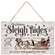 Old Fashioned Sleigh Rides Barnwood Look Sign