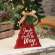 Jingle All the Way Red Wooden Christmas Tree with Burlap Bow #38067Jingle All the Way Red Wooden Christmas Tree with Burlap Bow #38067