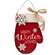 Warm Winter Wishes Mitten Hanger with Burlap Bow