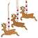 3 Set, Beaded Jumping Reindeer Ornaments