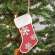 Glittered Wooden Snowflake Stocking Ornament 38116