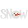 Snowman Face "Snow" Cutout Word Hanger