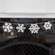 White Glittered Snowflake Garland 38143;