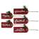 38171A Layered Red Wood Name Gift Tags, 5/Set