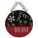 38188 Beaded Believe Painted Ornament w/Button Snowflake