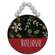 38188 Beaded Believe Painted Ornament w/Button Snowflake;