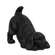 Black Resin Playful Puppy Figurine #65356