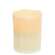 White Dripped 4" Timer Pillar Candle - Amber Light #84677