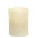 White Dripped 4" Timer Pillar Candle - Amber Light #84677