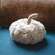 Ivory Sherpa Pumpkin w/Jute Stem, Large CS38993;