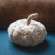 Ivory Sherpa Pumpkin w/Jute Stem, Medium CS38994