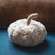 Ivory Sherpa Pumpkin w/Jute Stem, Medium CS38994;