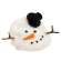White Melting Top Hat Snowman Head #CS39036