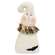 Stuffed Plaid Ruffled Ghost Doll with Bat