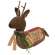 Stuffed Primitive Sleigh Rides Prancer Reindeer Sitter #CS39086