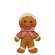 Stuffed Felt Gingham Bow Tie Gingerbread Boy Ornament #CS39095