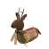 Stuffed Primitive Sleigh Rides Dasher Reindeer Sitter #CS39097