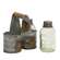 Galvanized Salt & Pepper Caddy with Shakers -