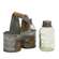 Galvanized Salt & Pepper Caddy with Shakers - # 13940