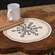 Snowflake Gray Round Mat 17003;