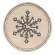 Snowflake Gray Round Mat 17003