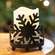 Black Metal Snowflake Pillar Holder 18067;