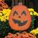 Jack O'Lantern Planter Stake, 12"H 38036