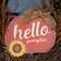 Hello Pumpkin Sign w/Sunflower;