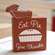 Eat Pie Box Sign & Pie Chunky Sitter, 2/Set 38053;