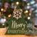Merry Everything Wooden Christmas Tree Sitter 38070;
